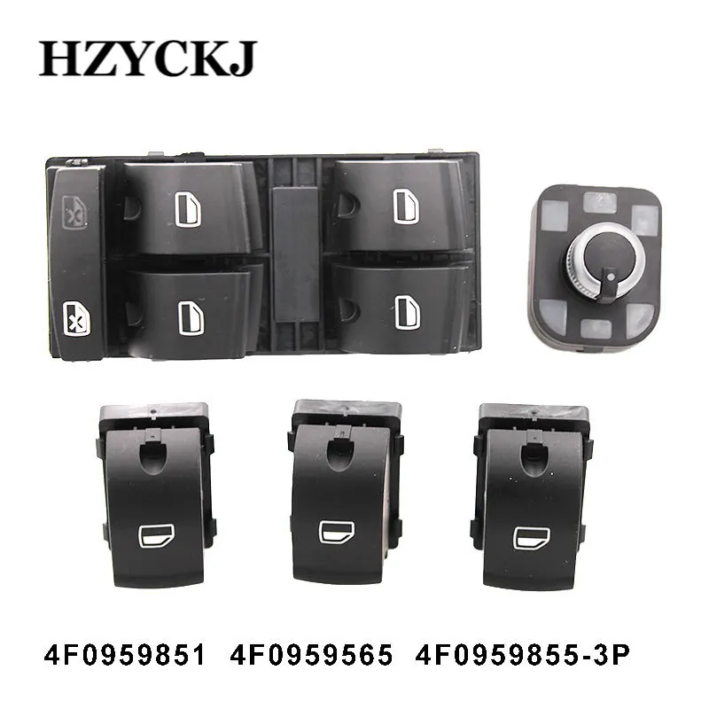 For Audi A3 8P SPORTBACK A6 4F 4G C6 Q7 Electric Master Window Lifter Control Switch Car Accessories 4F0959851F 4F0 959 851