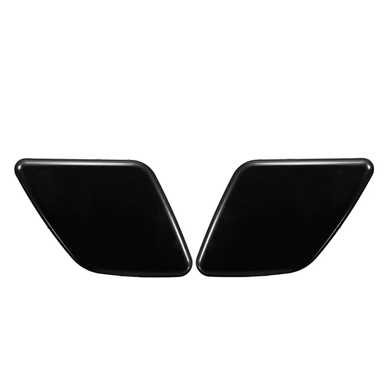 Pair L+R Side Headlight Bumper Washer Cap Jet Cover for Volvo XC90 2007-2014