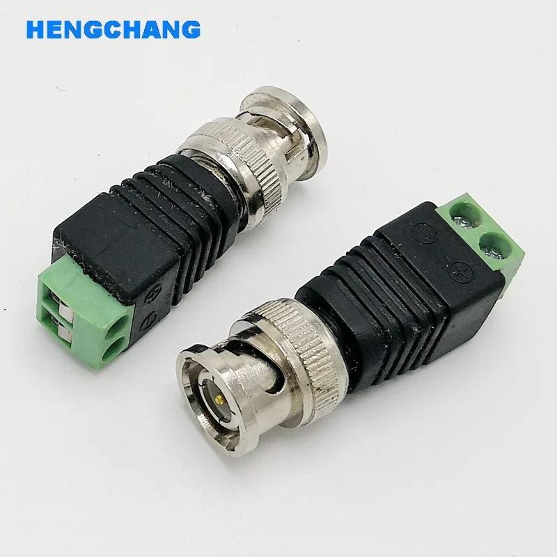 BNC Connector schroefbevestiging Cat5/Cat6 Coaxiale Kabel voor AHD Camera CVI Camera TVI Camera CCTV Camera 50 stuks