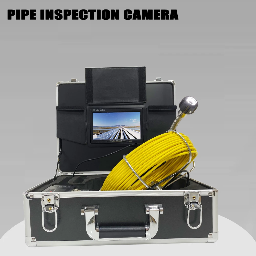 

23mm Sewer Camera For Endoscope Inspection,7inch LCD Drain Video Pipe Industrial System With DVR Recorder(Optional) 20-50m Cable