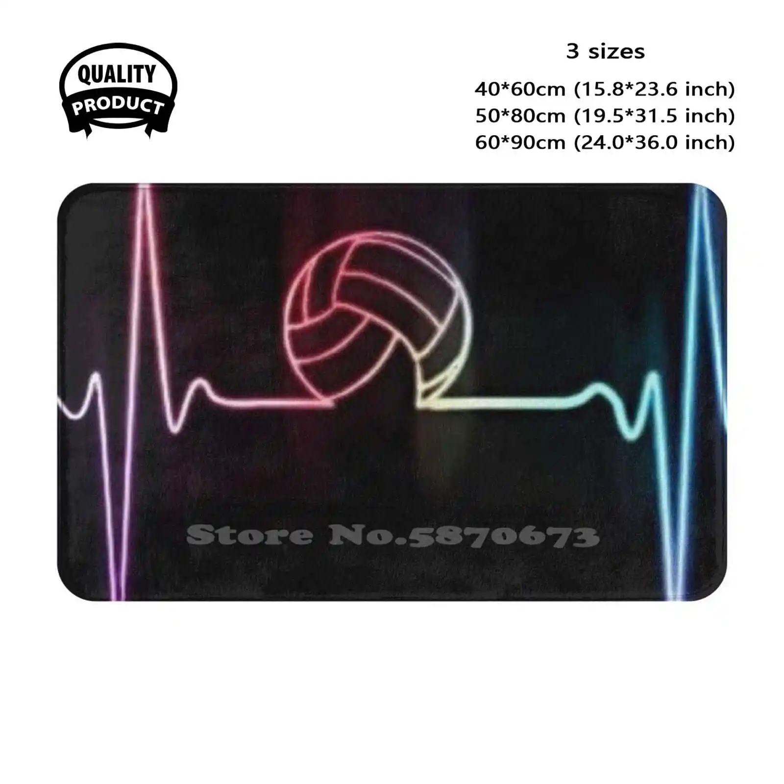 Volleyball , Beach Volley Soft Cushion Home Carpet Door Mat Car Rug Volleyball Sports Set Serve Spike Beach Volley Ball Blue