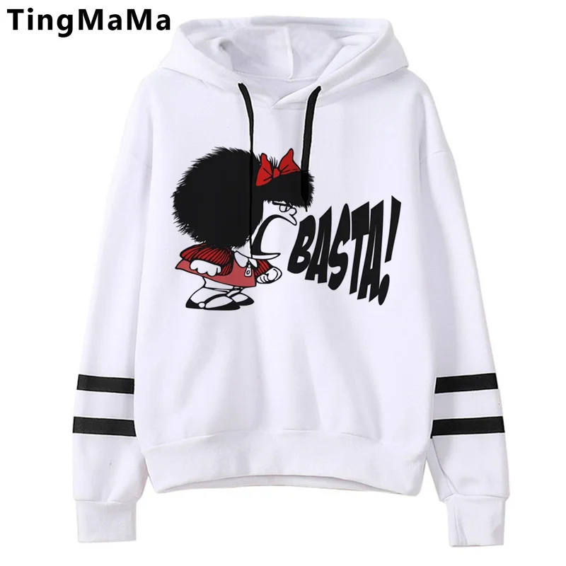 

Mafalda hoodies female graphic grunge Ulzzang women hoody sweatshirts printed hip hop