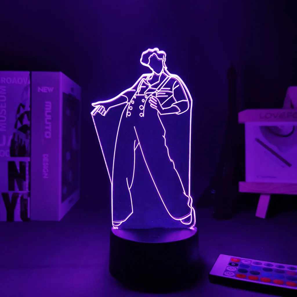 Art Abstract Harry Figure 3D Night Light Touch Projection Style Display Suitable For Gifts Children Room Decoration Bedside Lamp