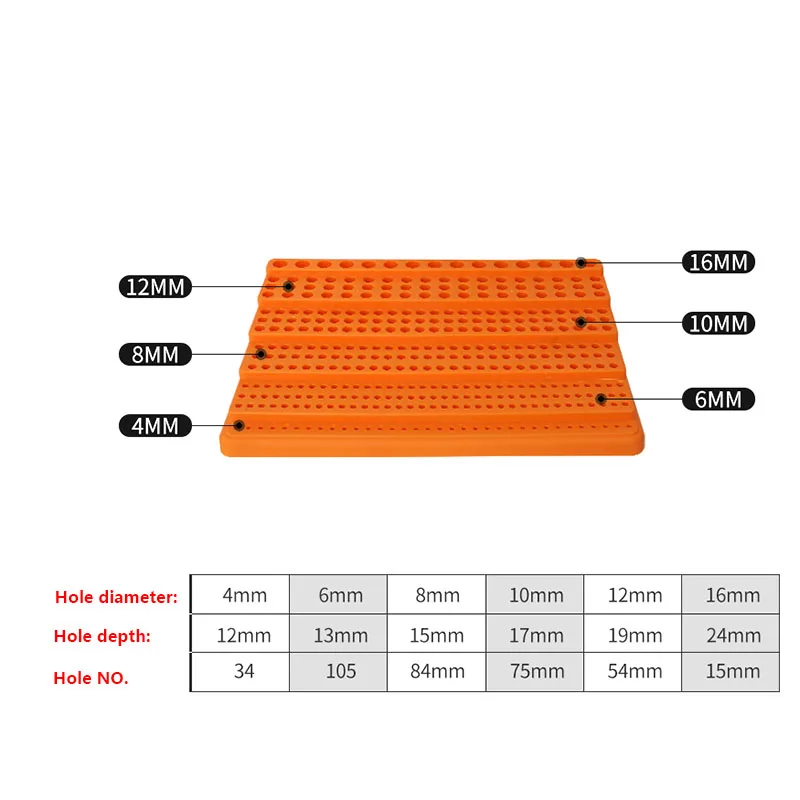 Router bit collecting box ER16 ER20 ER32 collets storage rack milling cutter plastic storage case cnc machine parts