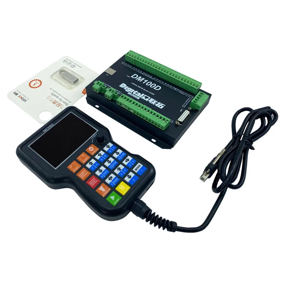 NCH02 CNC Handle Motion Controller mach3 3/4/5axis 125 KHz Pulse U-disk Read G-CODE CNC engraving machine motion control system