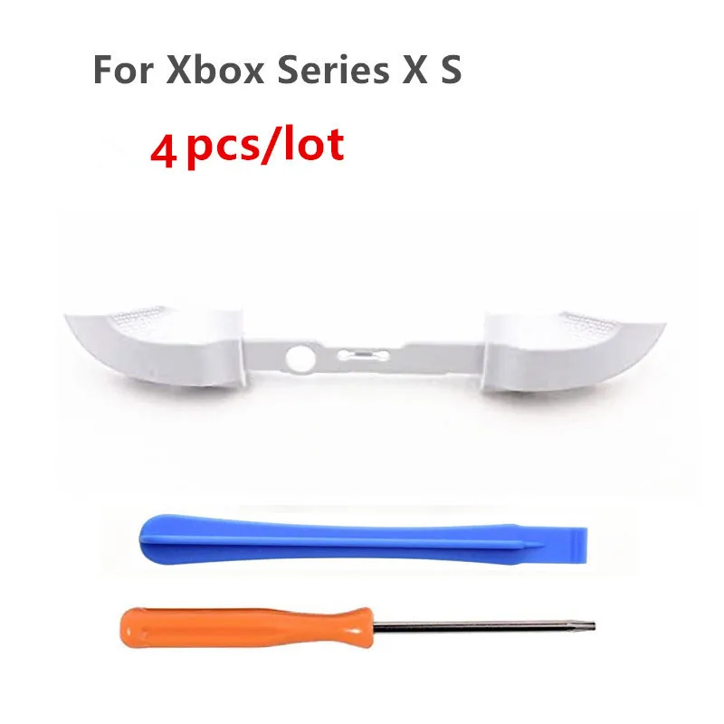 Xbox 시리즈 X/S 컨트롤러 용 4pcs LB RB 범퍼 트리거 버튼 교체 Xbox SX SS 게임 패드 (스크루 드라이버 수리 포함)