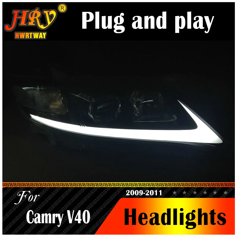 Car Styling Headight per Toyota Camry V40 USA Style 2009 2010 2011 LED Light Bi Xenon Head Lamp Front Light