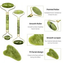 Jade Facial Roller Guasha Set #3