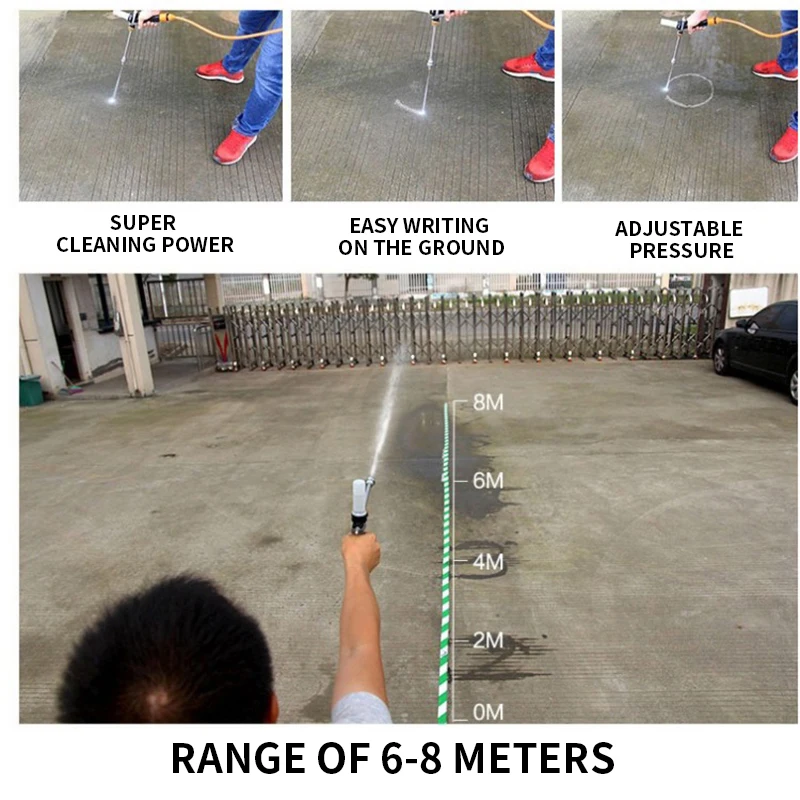 12V Car Washing Machine 220V Water Pump Brushing Car Artifact Water Gun Portable Car Washing Artifact High Pressure Household