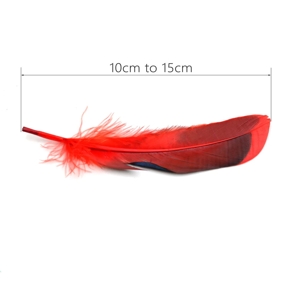 MNFT 100Pcs Mixed Colors Plume Feather Fly Tying Wing Tail Material 10~15cm Length Duck Feather Fly Bait Fish Tying Material