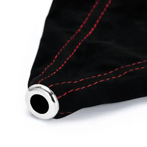 16mm universella växelspakskragar i mocka, kolfiber, manuell växelspaksknopp, växelspaksskydd, damask 10 best sales växelstövel - №6