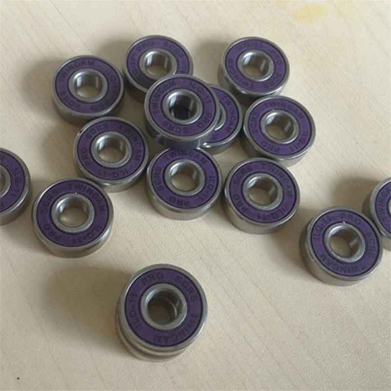 16 PCS/set ILQ-11 Skating Bearing Deep Groove 608ZZ 8X22X7mm Chrome Steel Sepatu Bantalan ABEC-11 Slalom Geser