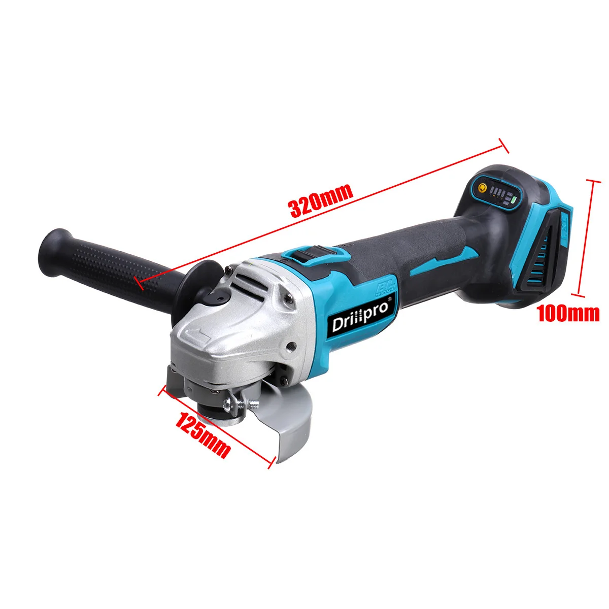 125/100mm Brushless Cordless Angle Grinder 4 Variable Speed Electric Grinding Machine Power Tools For Makita 18V Battery