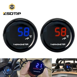 ZSDTRP Universal KOSO i-GEAR Meter Waterproof Red/Blue LCD Digital Displayer 12V KOSO i-GEAR Thermometer