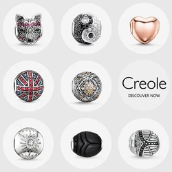 Fox Tai-Chi Heart Britain Champagne Sun Scarab Charm Beads,2019 Summer Brand New 925 Sterling Silver Jewelry Gift Women Man