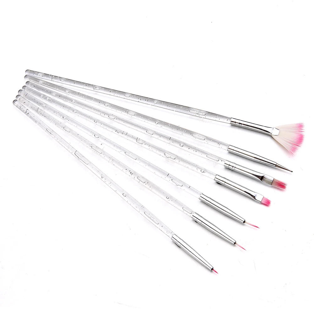 

ELECOOL 7PCS Nail Art Brush Dotting Pen UV Gel Painting Drawing Salon Decorations Manicure Tools Kit T1269