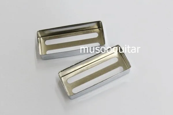 2pcs Mini Humbuckers Pickup Cover 69mmX28.5mm for Electric Guitar Two-line