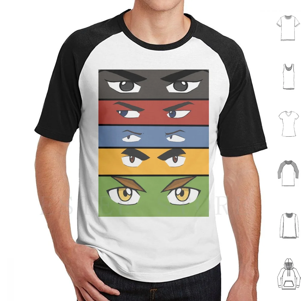 Paladins T Shirt DIY Big Size 100% Cotton Paladins Voltron Shiro Pidge Keith Lance Hunk Lions Red Blue Yellow Green Black Eyes