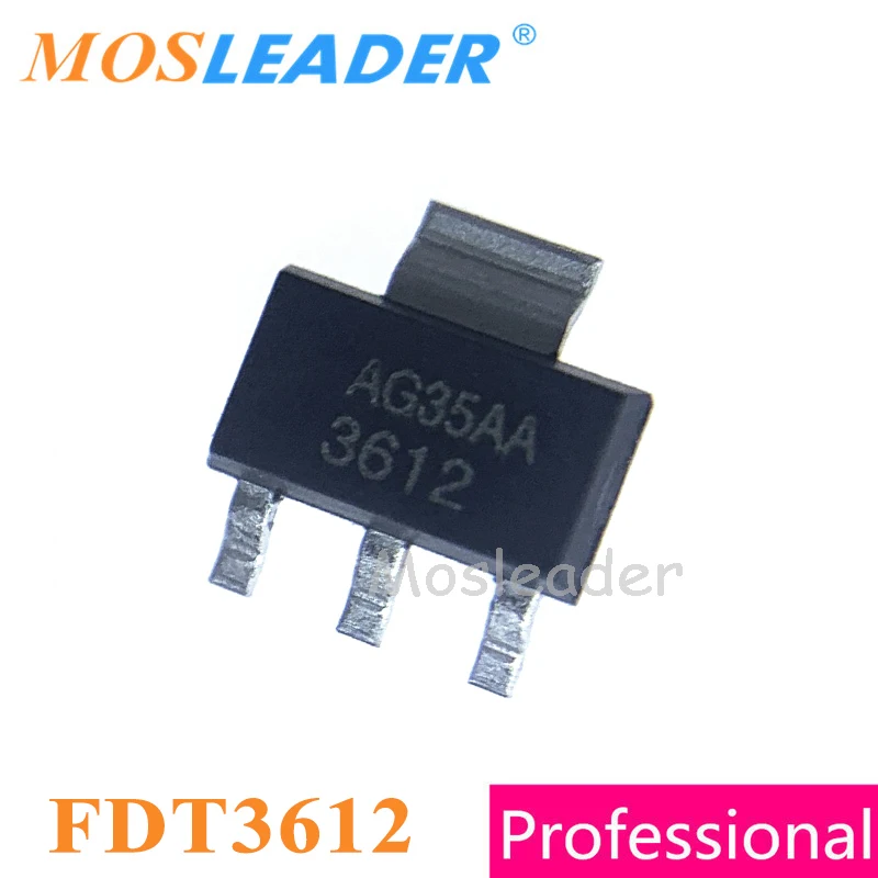 

Mosleader FDT3612 SOT223 100 шт. 1000 шт. 3612 100 в N-канал, сделано в Китае, высокое качество