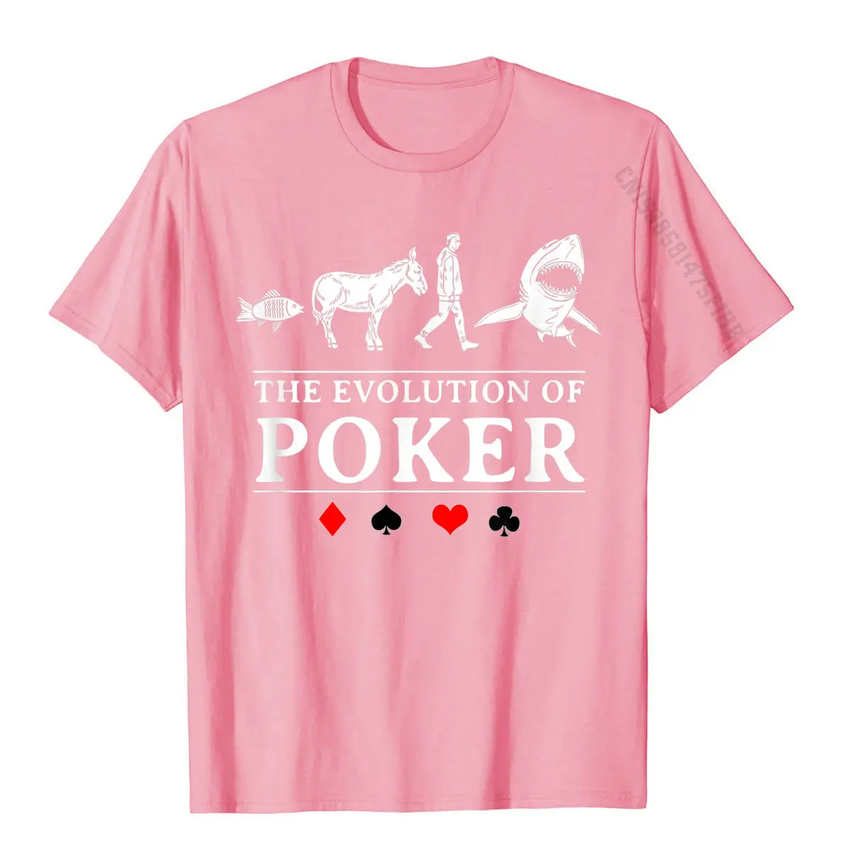 The Evolution Of Poker Funny Hobby Card Poker Player Gift T-Shirt Cool Tops Shirt For Adult Cotton T Shirt Print Graphic