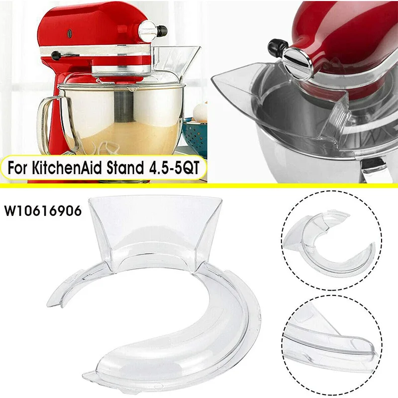 Flex Edge Beater Blade with Flexible Silicone Edges and Mixer Pouring Shield for KitchenAid 4.5-5 QT Tilt-Head Stand Mixer