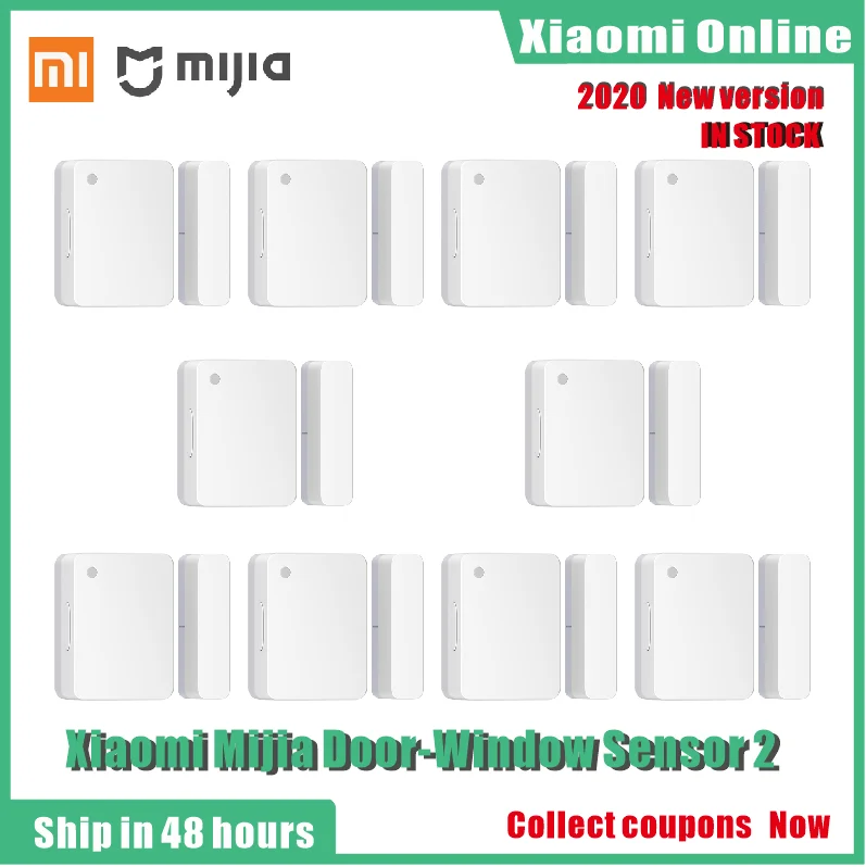 Xiaomi-Mini capteur de porte et fenêtre intelligent, taille de poche, contrôle automatique, application Mi Home, maison intelligente, ATA JIA 2