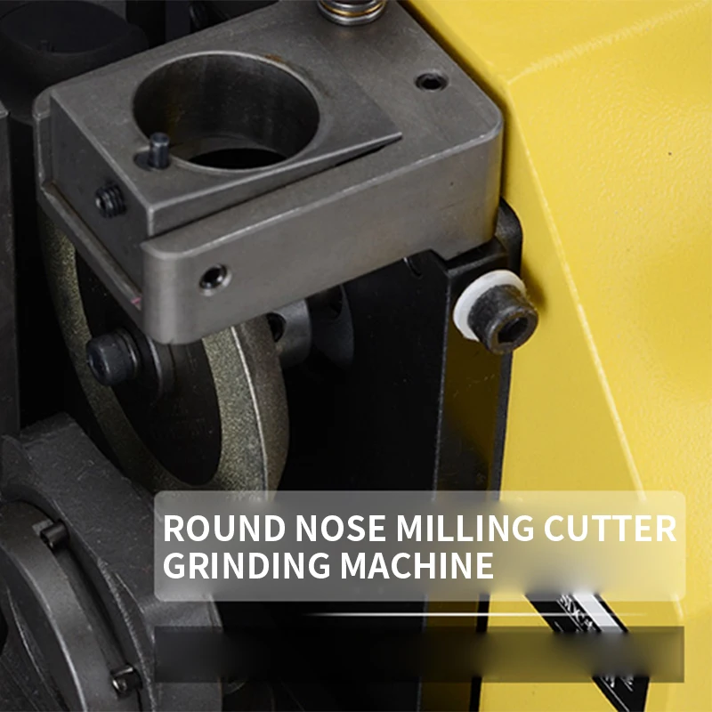 Round nose milling cutter grinder MR-X6R can grind 2-, 3-, and 4-flute end mills. Tungsten rods can directly cut the cutting edg