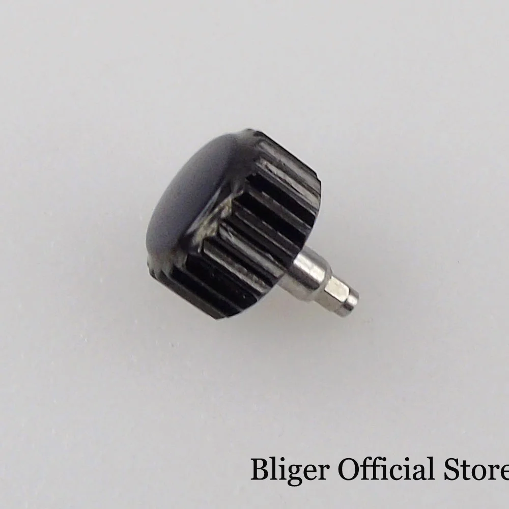 BLIGER  6.8mm*8.5mm Sterile Steel Screw Watch Crown fit SUB/GMT Watch Case Black/Gold/Rose Gold/Silver Color