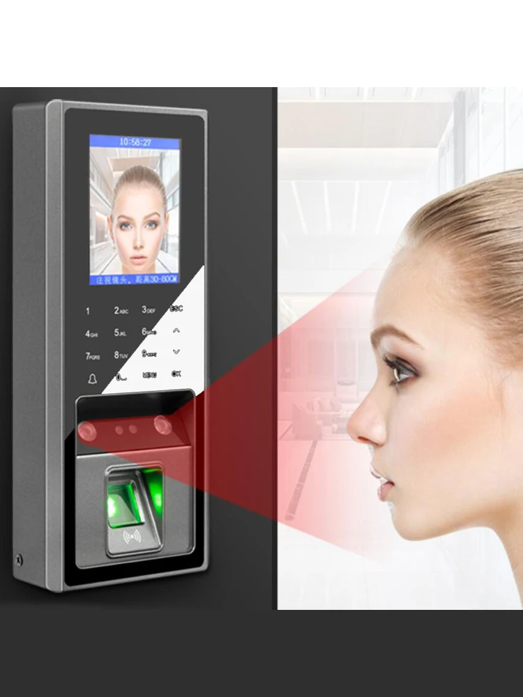 3000 Face 3000 Figners 2.8Inch LCD TCP/IP USB Biometric Fingerprint Face Access Control Device System Support 125khz RFID Card