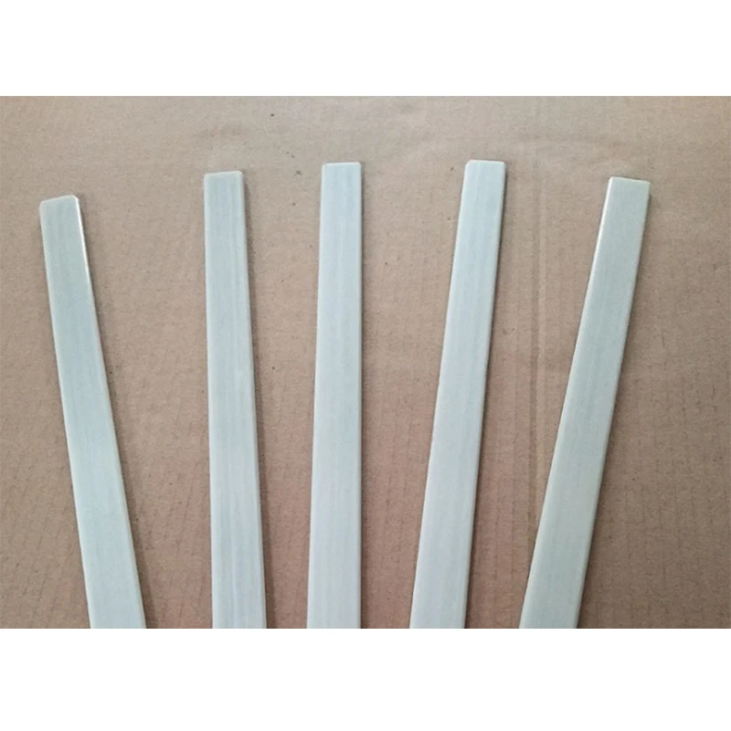 6 pezzi asta in fibra di vetro bianca 7x2.5/7x 4/10x 4/10x 5/15x4mm barra quadrata isolata per fabbricazione di materiali per modelli Multicoptor