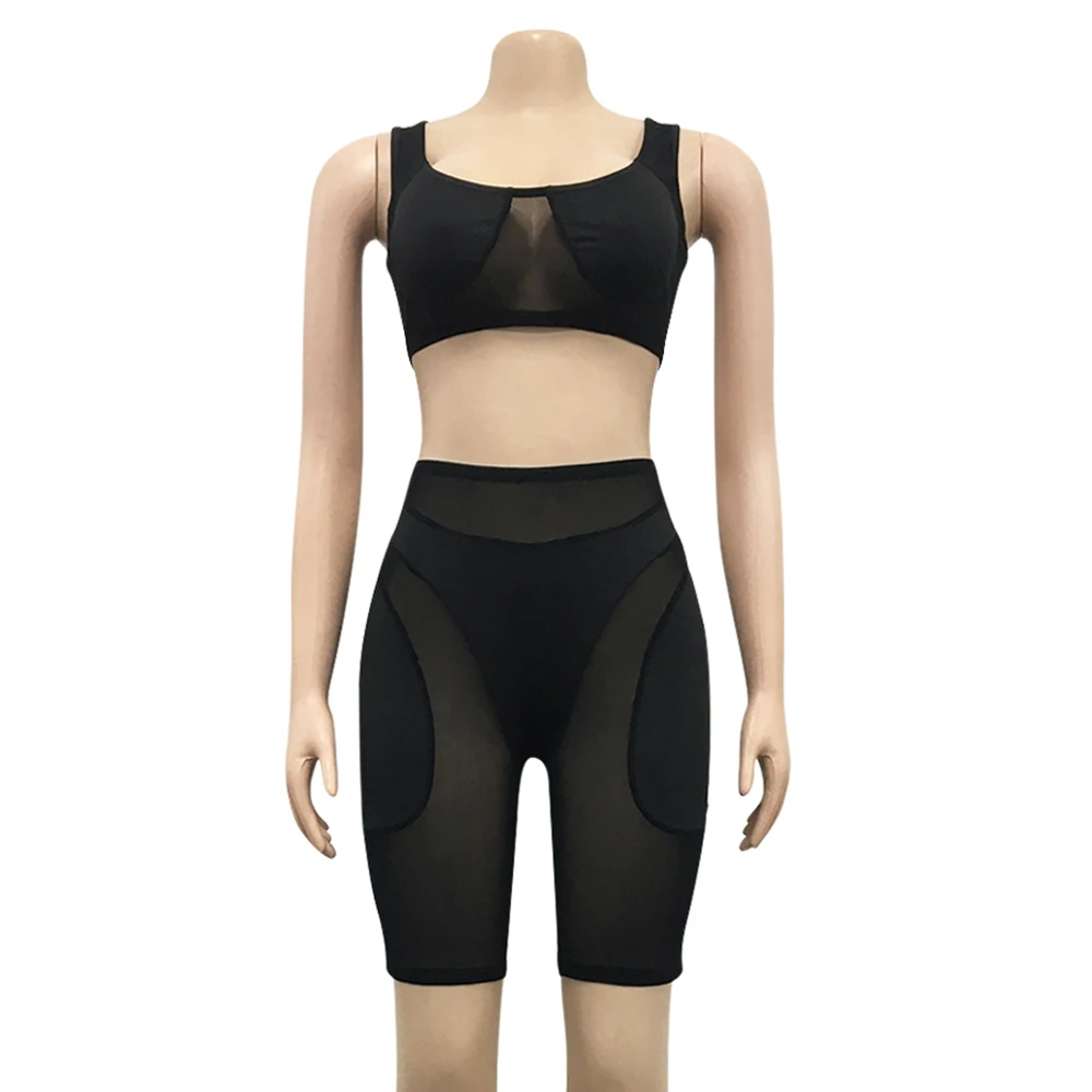 Body Sexy transparente de malla negra para mujer, Mono corto para mujer, ropa informal y2k, monos de fiesta, trajes para mujer