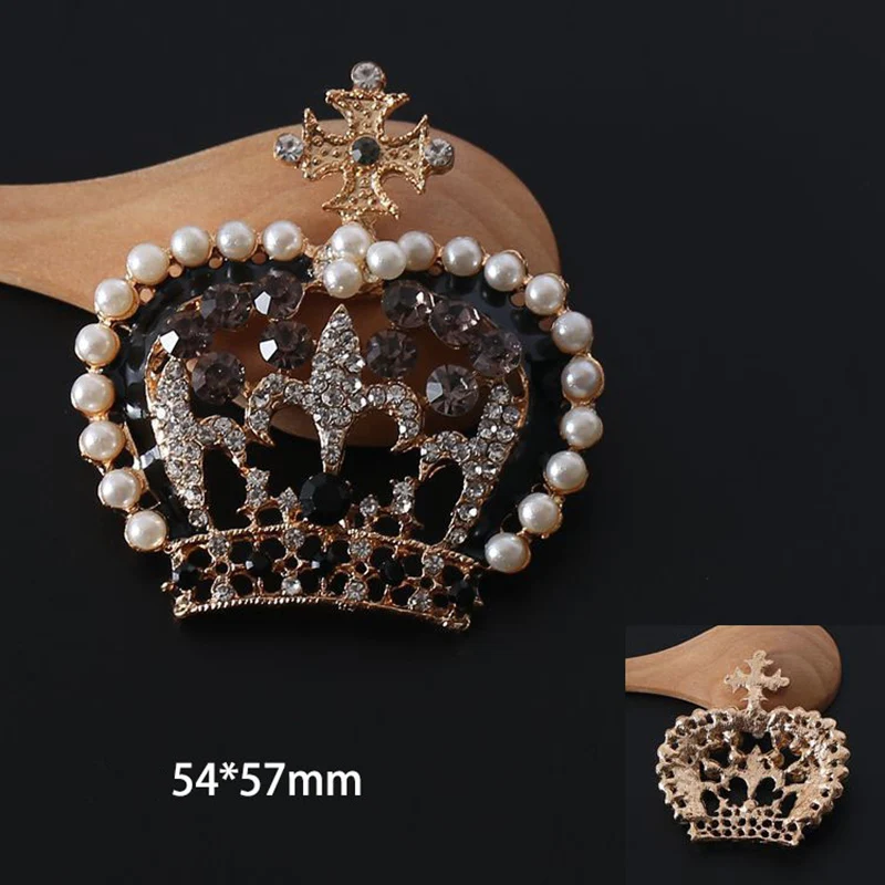 4Pcs Glitte Crown Rhinestone Super Bright Glass Strass DIY Children Hairpin Jewelry Accessories Garment Decoration Craft Zircon