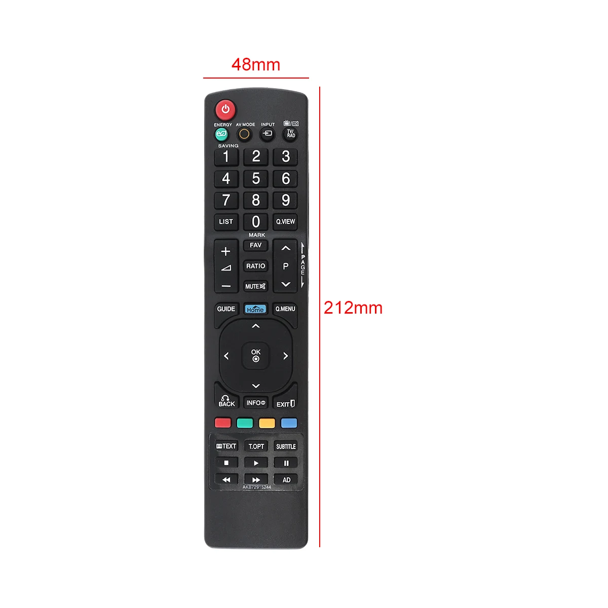 IR 433MHz Replacement TV Remote Control 3D DVD Player AKB72915244 Fit for 32LV2530 / 22LK330 / 26LK330 / 32LK330