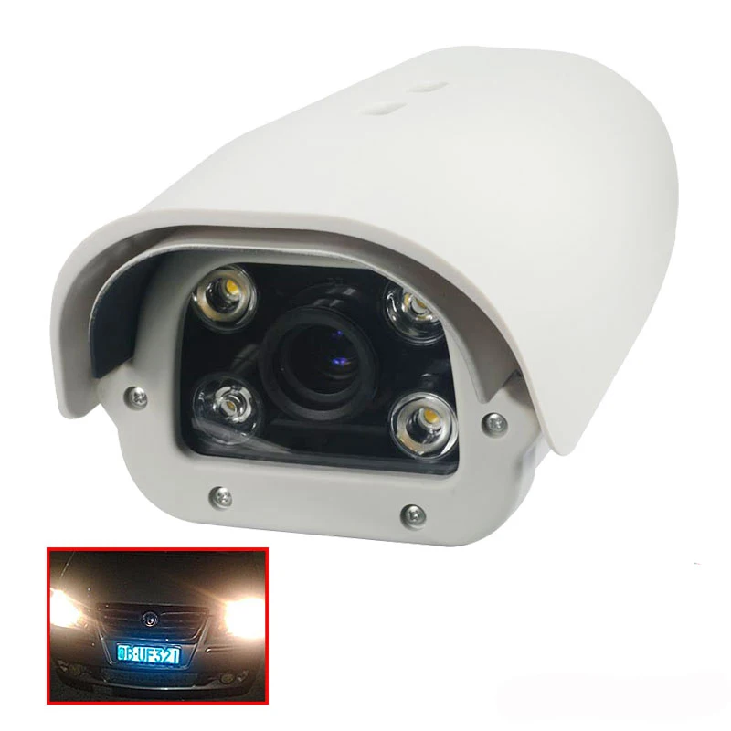 

5MP Vechile License Plate Recognition LPR IR LED POE Camera ONVIF Outdoor Waterproof LPR camera 5-50mm varifocal Lens