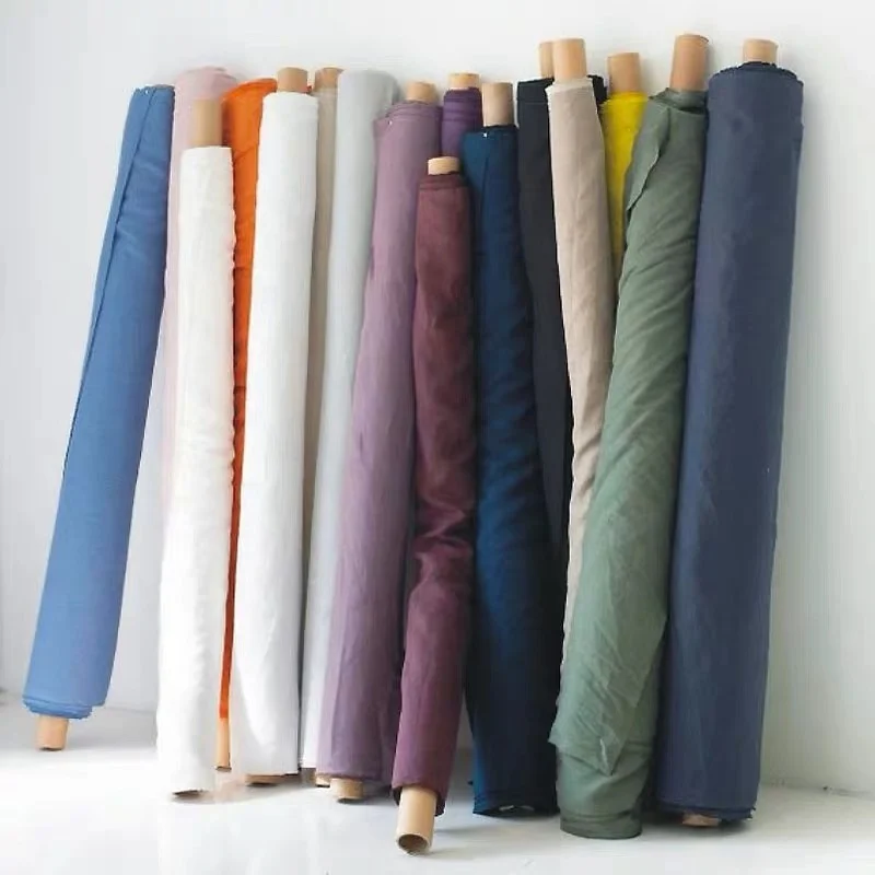 Pure Linen Fabric for Sewing Cloth, 100% Natural, Yarn-dyed, Dresses, Robe, Thin, DIY, Handmade Designer, High Quality