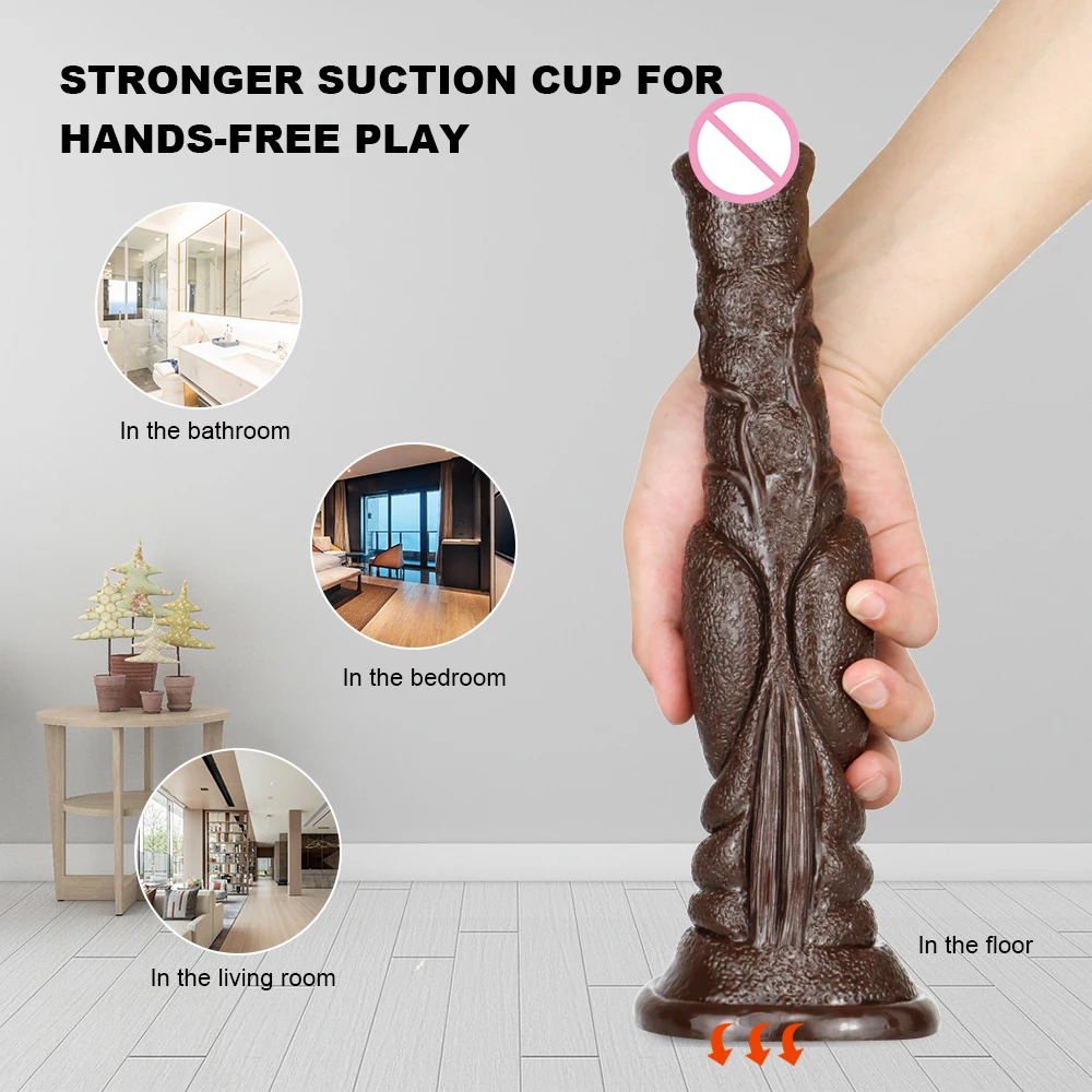 Animal Horse Dildos 30cm Long Realistic Penis Soft PVC Big Dick with Suction Cup Dildo Cock Anal Sex Toys for Men Women Couples