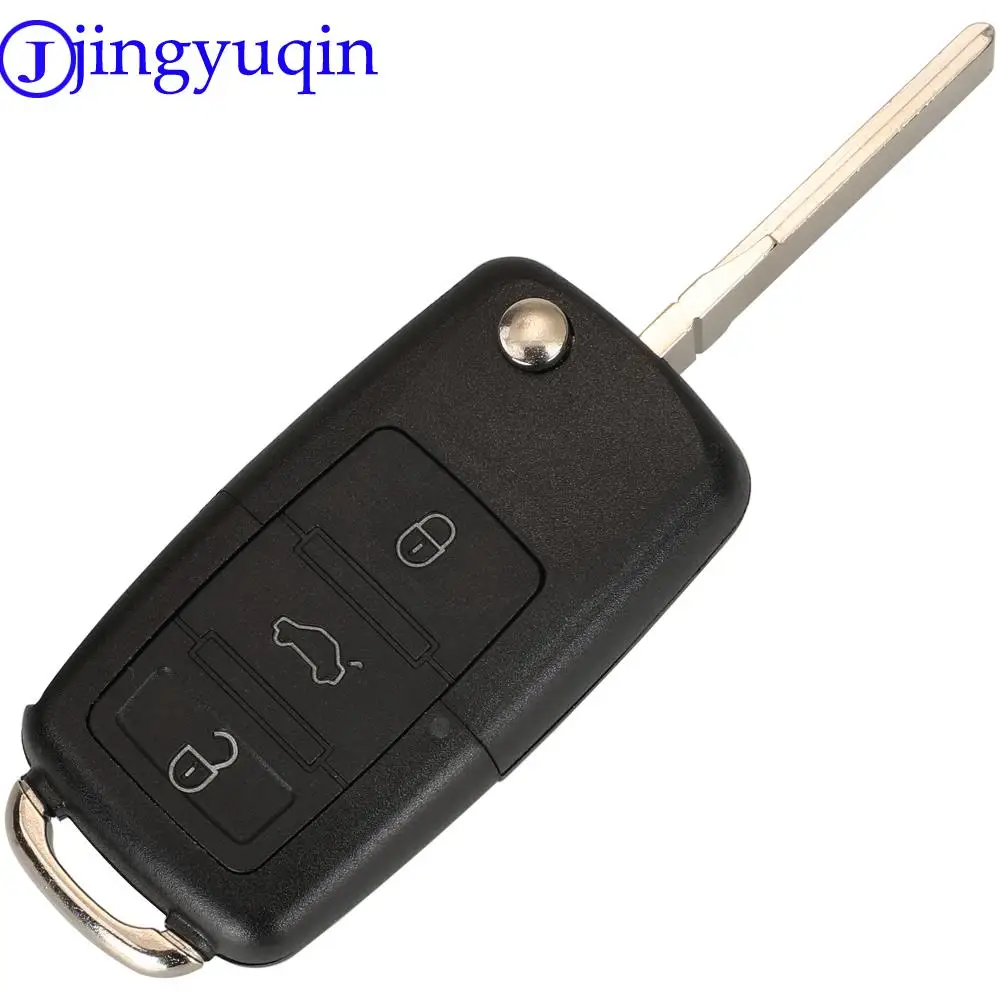 Jingyuqin 3 Buttons Car Remote Key 1K0959753N ID48 For VW PASSAT b5 b6 Skoda CADDY GOLF JETTA POLO