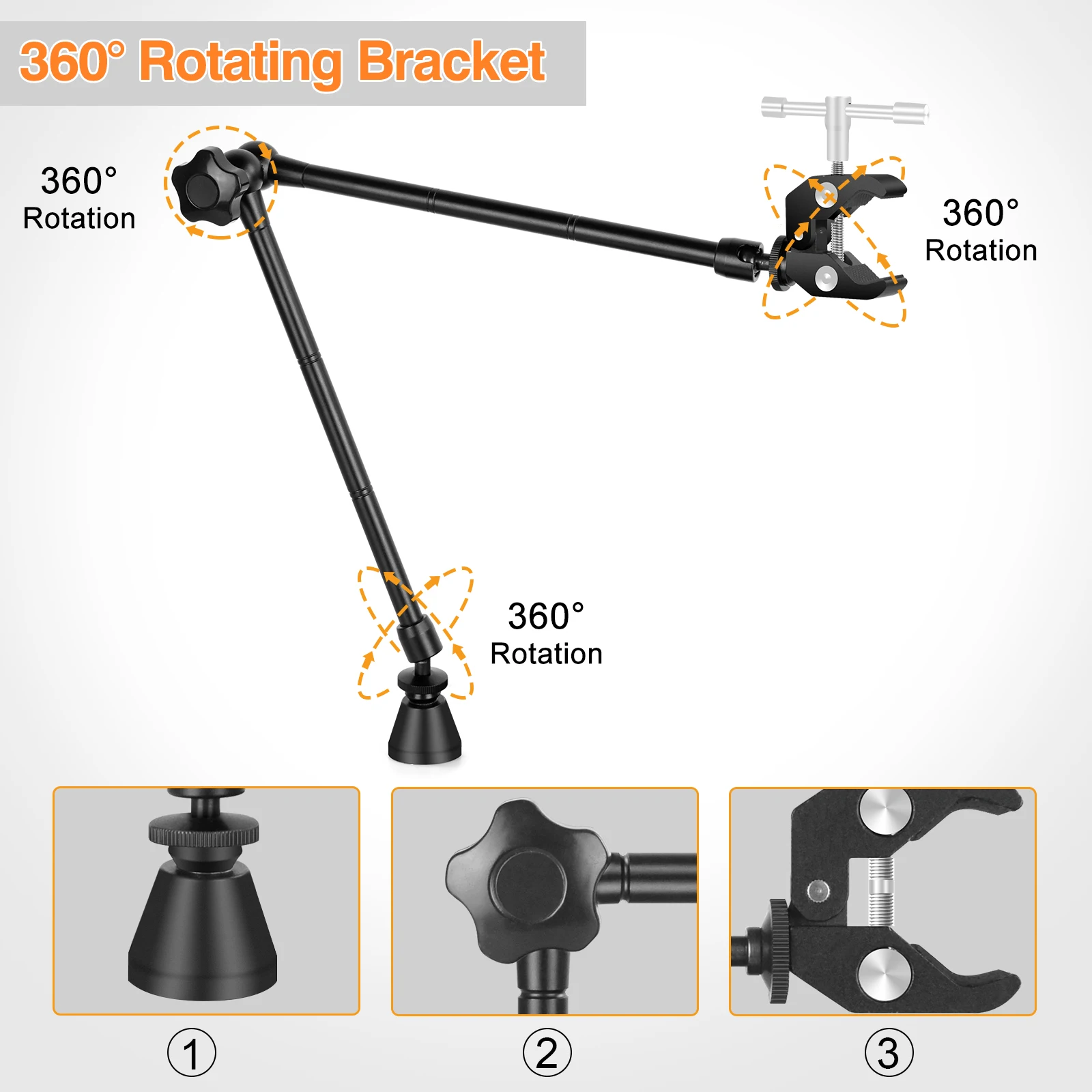 NEWACALOX Soldering Third Hand Tool PCB Fixture Clips Heat Gun Stand Rework Station Tool Helping Hands with Magnetic Base