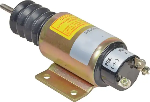 

Diesel Stop Solenoid SA-3197 2003-12E6U1B2A 12V with 3 Terminals Fit for Woodward 2000 Series