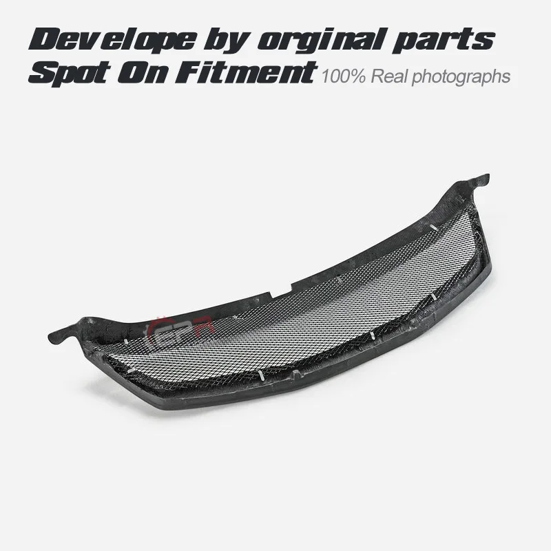 For Subaru Legacy 09-11 BM BR BR9 BM9 BPM CS Style Carbon Glossy Front Grill Bumper Grille Body Accessories Kits (Pre-facelift)