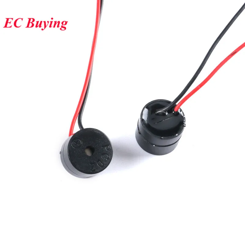 10pcs/1pc Electromagnetic Active Buzzer 12V 12*9.5MM Speaker Aarm Loudspeaker Speaker With Cable