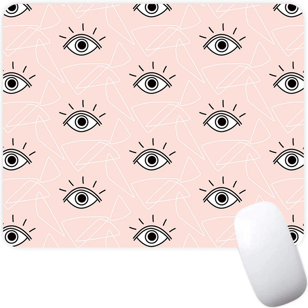 Аниме Evil Eyes Pattern Маленький игровой коврик для мыши Компьютерный офисный коврик для мыши ПК Геймер Коврик для мыши Ноутбук Коврик для клавиатуры Коврик для клавиатуры Настольный коврик