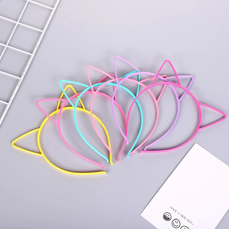 6pcs Children\'s unicorn mermaid crown cat ears headband birthday headdress hair accessories party gifts baby birthday hair bands