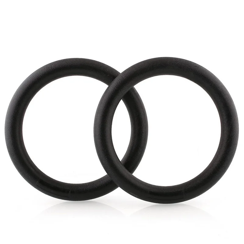 28 mm ABS gymnastiekringen pull-up fitness gymringen voor lichaamskrachttraining crossfit workout verstelbaar zwart