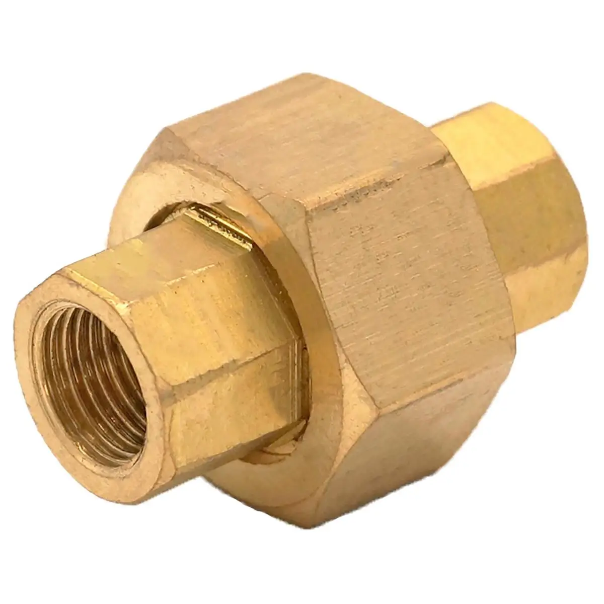 

1/8" BSP Female Brass Pipe Union Connector Coupling Plumbing Fitings Water Air fuel oil