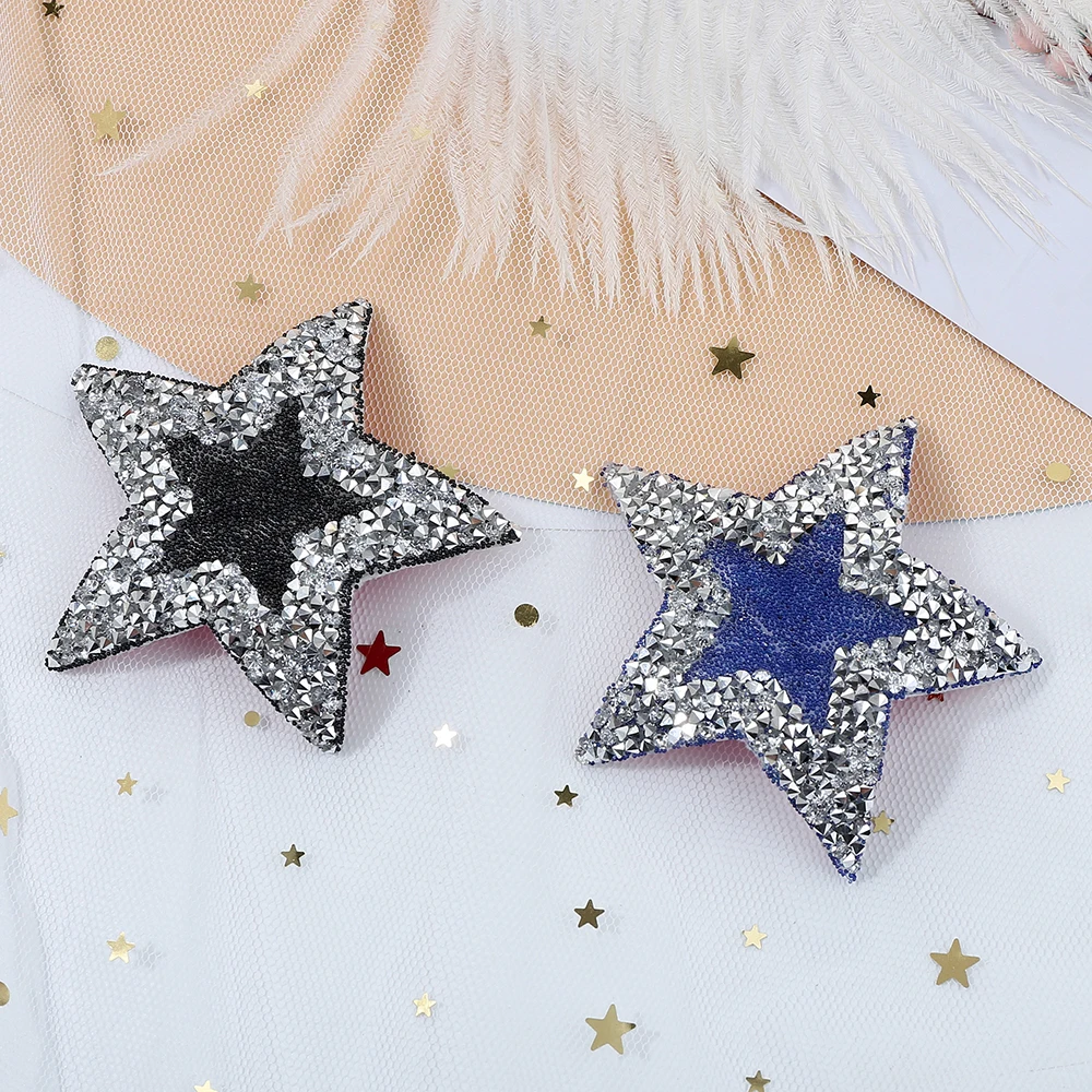 Women's Sexy 1pair Rhinestone Star Nipple Cover Protector Reusable Breast Wear Silicone Nipple Pasties Bra Pads Chest Stickers