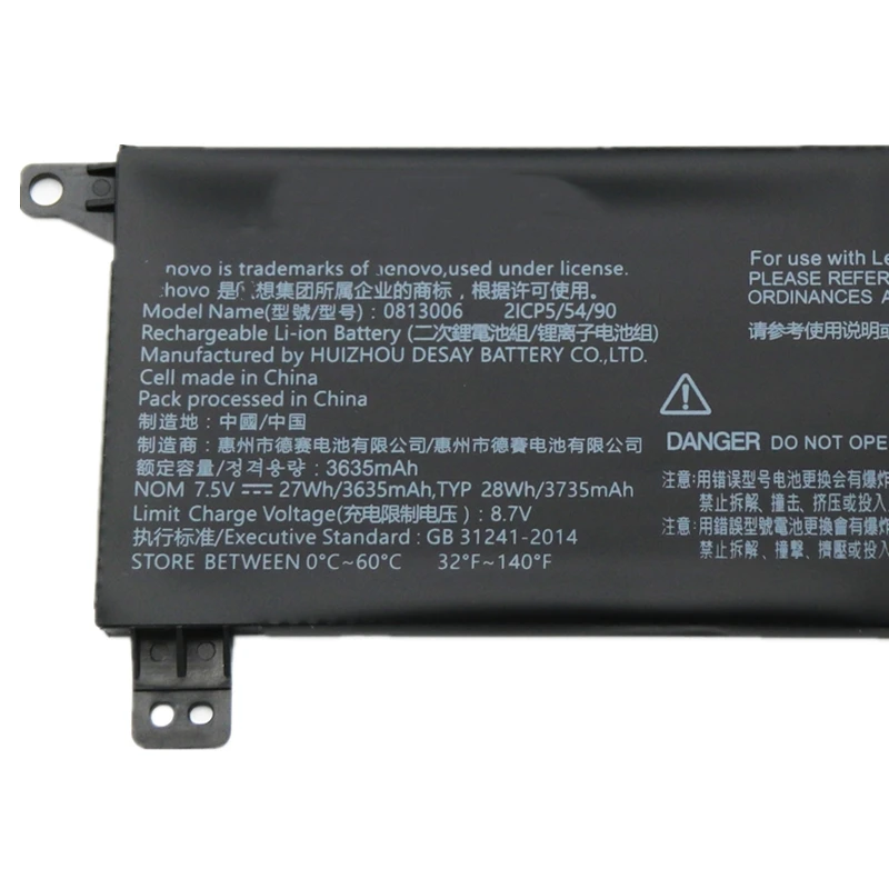 0813006 5B10P18554 5B10P23790 5B10P23836 Battery For Lenovo IdeaPad 120S 11IAP-81A4 14IAP-81A5 130S S130 11IGM 81KT 14IGM 81KU