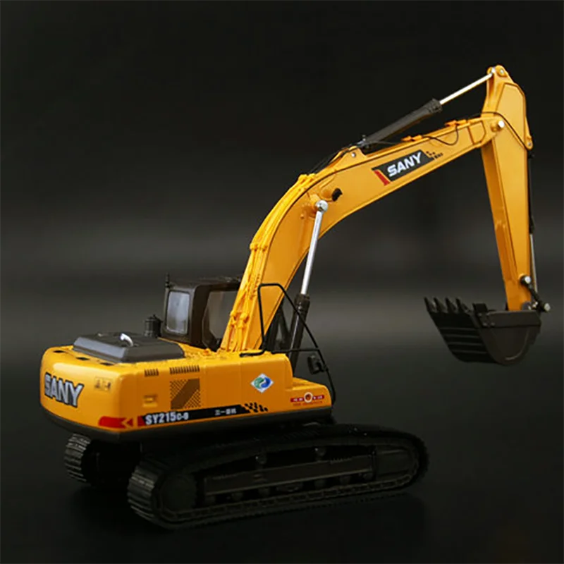 Diecast 1:35 Scale SANY Excavator 215C-9 Machine Alloy Engineering Machinery Car Model Collection Souvenir Ornaments