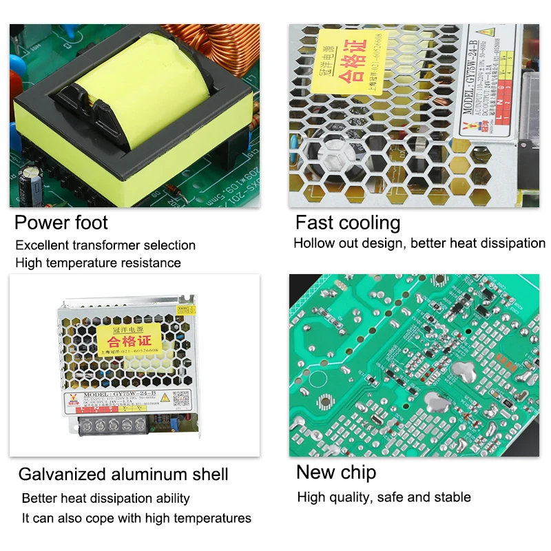 CNC Router Power Switch Lighting Transformer AC 110V-260V To DC 5V 24V 40V 48V LED Light Drive CNC Machine Tool Power Controller
