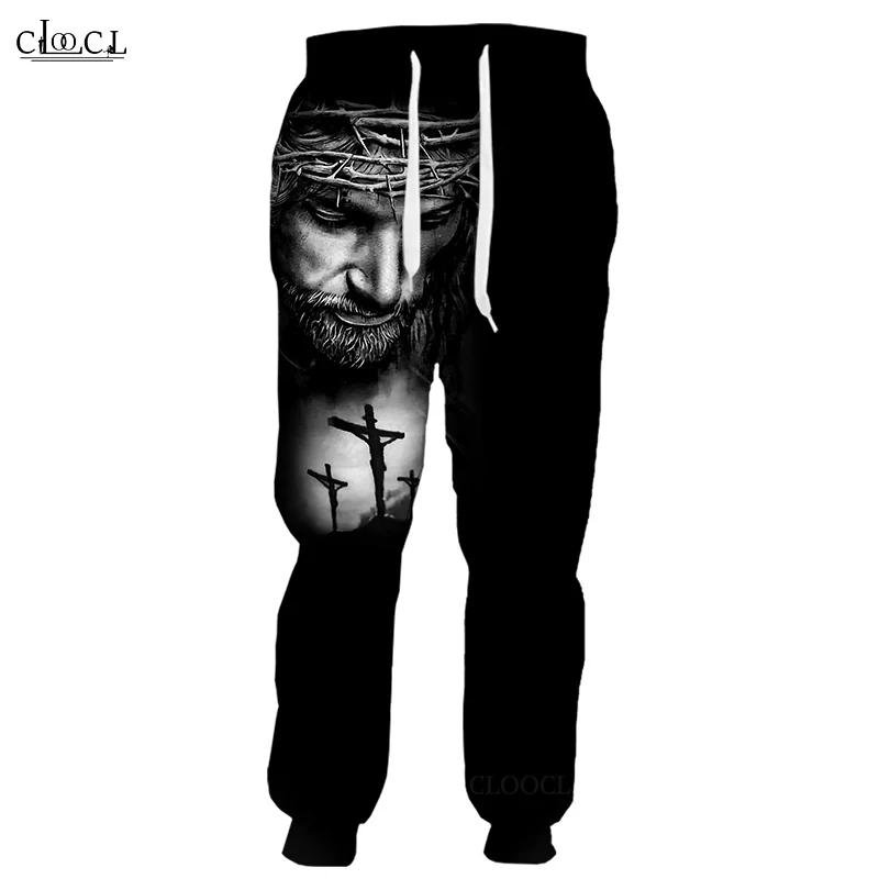 HX Newest Christian Jesus Catholic Trousers Men Women Sweatpants 3D Print Jogging Fashion Casual Pants Sweatpants Drop Shipping